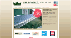 Desktop Screenshot of anrroofing.net