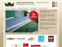 Tablet Screenshot of anrroofing.net